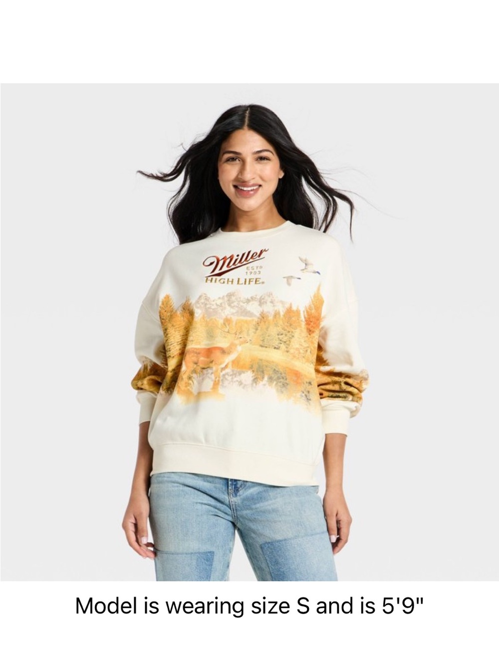 ISO Cream Graphic Pullover Sweatshirt